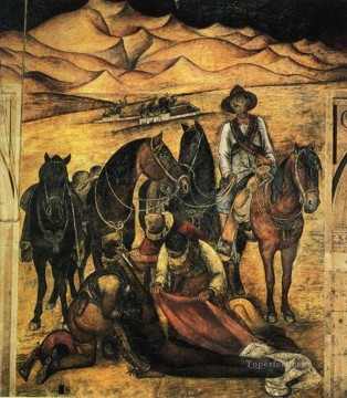 Diego Rivera Painting - la liberación del peón 1923 Diego Rivera